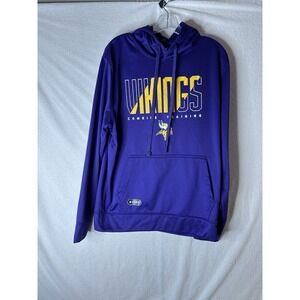 Minnesota Vikings NFL Combine Training Performance purple Hoodie Men's Medium